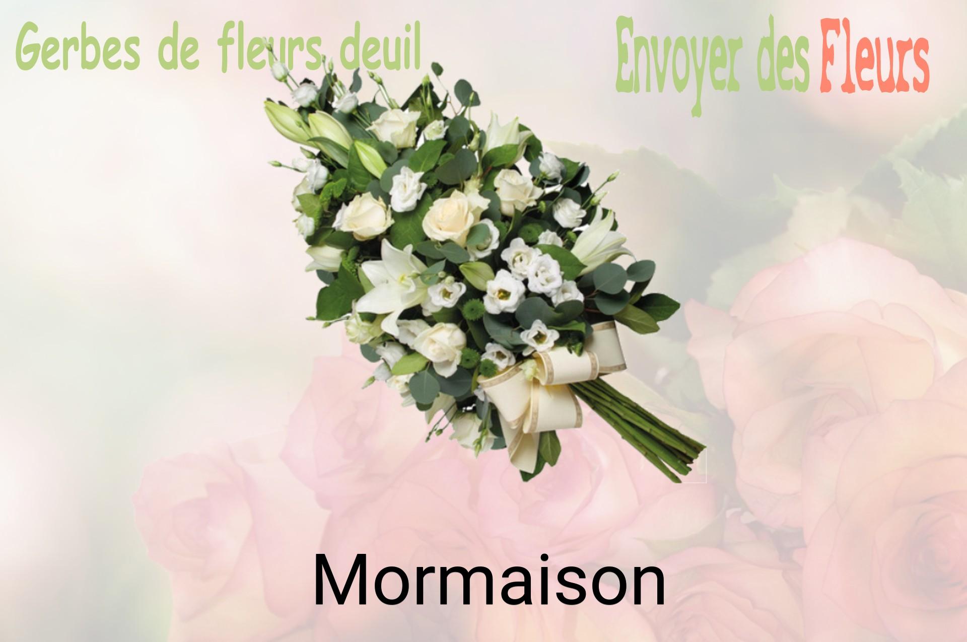 Gerbe de fleurs de deuil livrée à Mormaison
